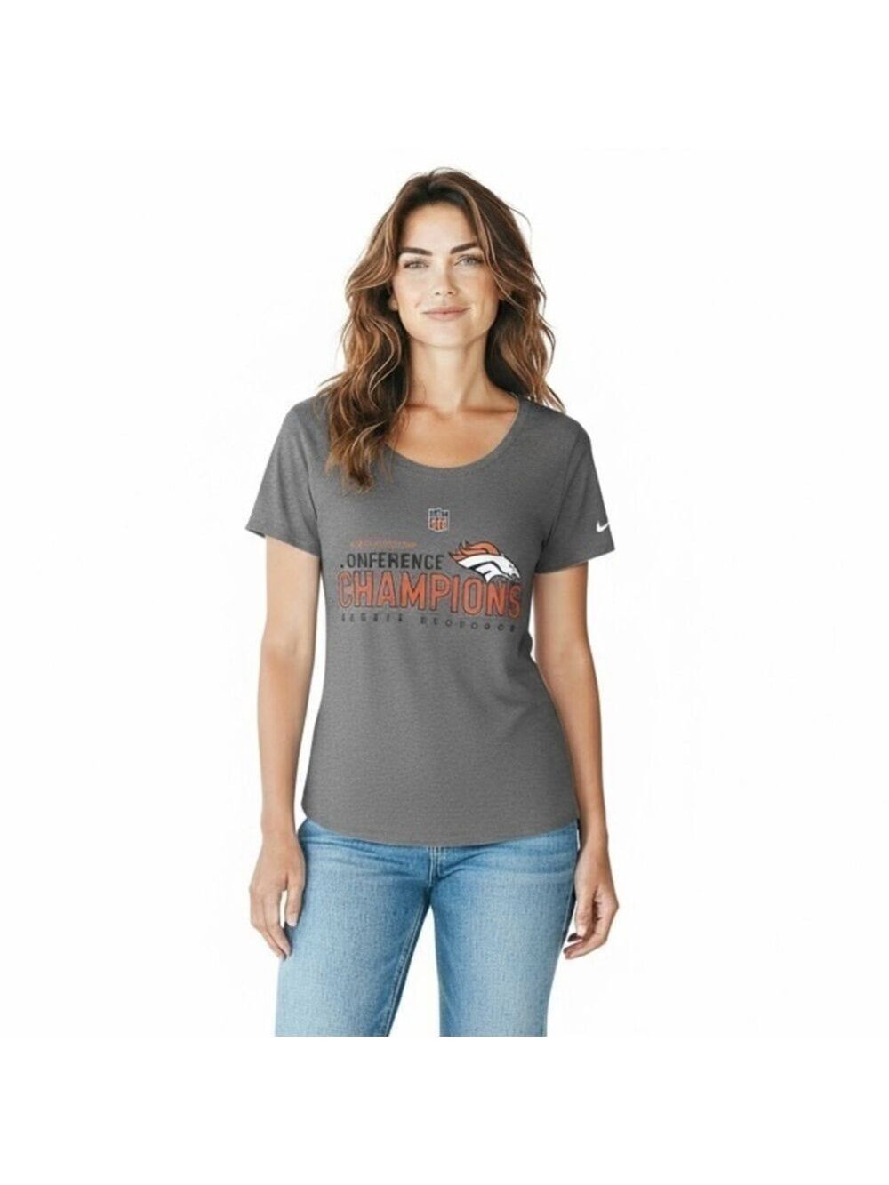 NFL Super Bowl 50 Women’s Denver Broncos Nike Size M T-Shirt